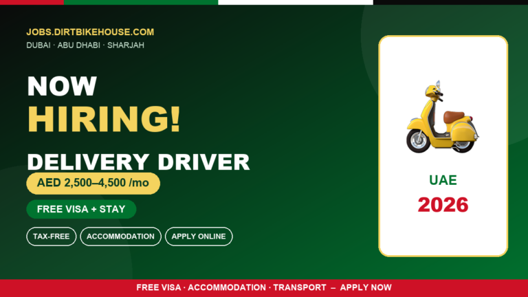 Delivery Driver Jobs in UAE – Bike Riders Needed Urgently
