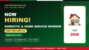 Domestic & Home Service Jobs in UAE – Visa Sponsorship Available