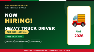 Heavy Truck Driver Jobs in UAE – High Salary & Overtime