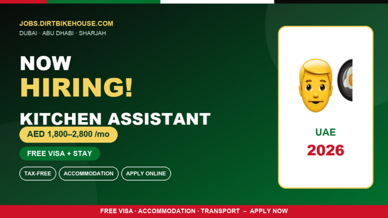 Kitchen Assistant Jobs in UAE – Urgent Hiring for Hotels