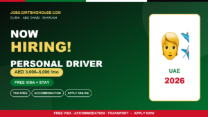 Personal Driver Jobs in UAE – Dubai & Abu Dhabi Vacancies