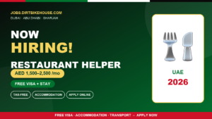 Restaurant Helper Jobs in UAE – Entry-Level Vacancies