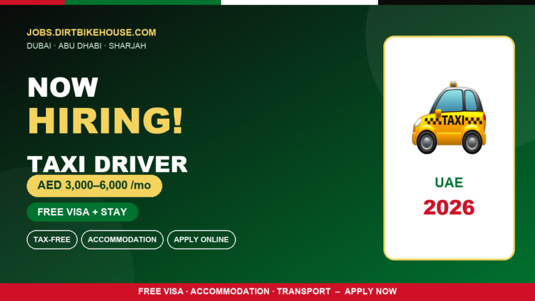 Taxi Driver Jobs in UAE – Apply for Latest Vacancies
